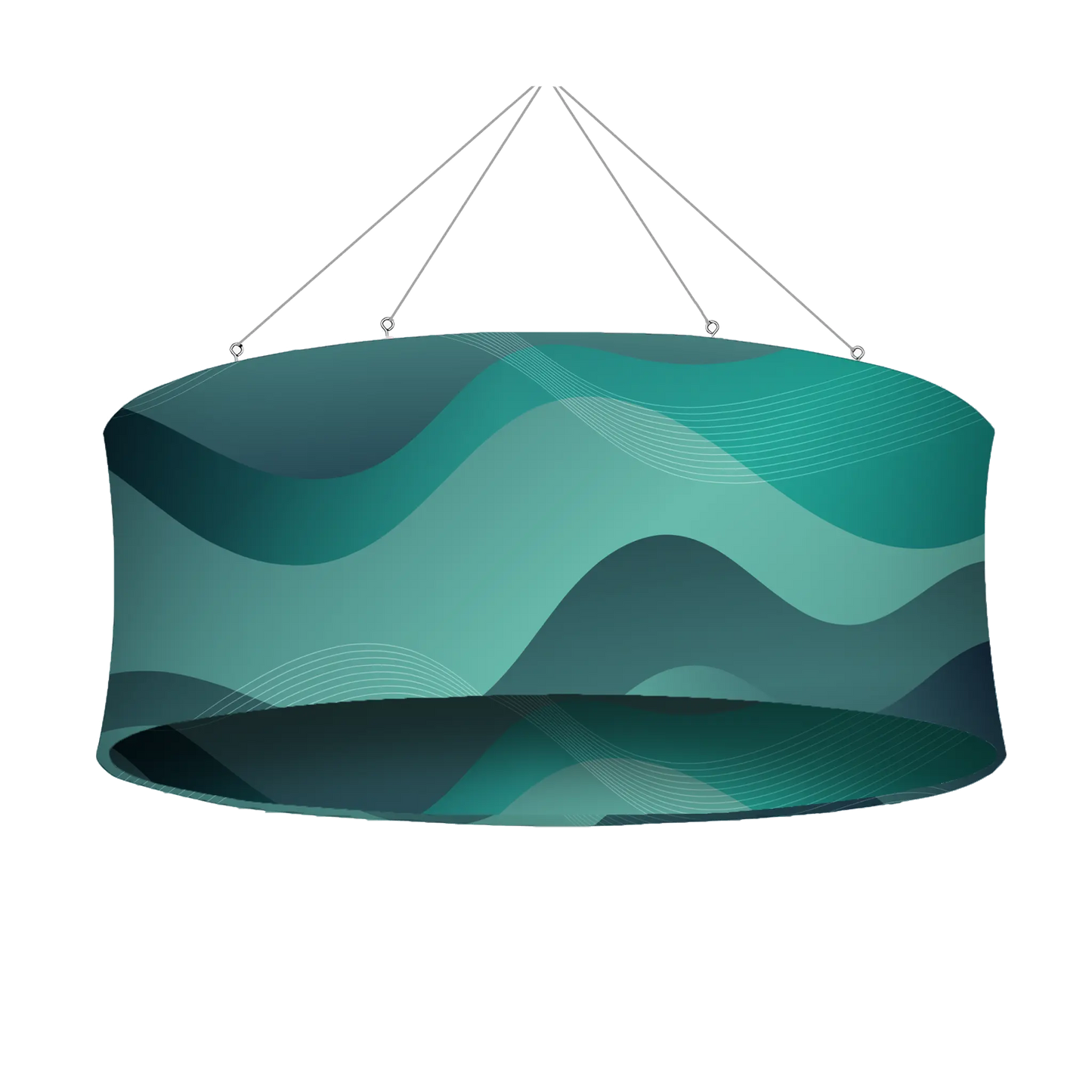 Circle Hanging Banner - Suspended Exhibition Ceiling Banner