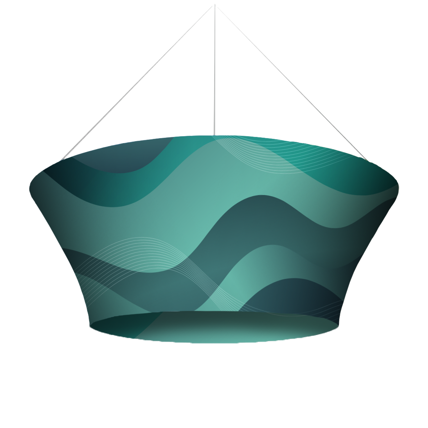 Tapered Circle Hanging Banner