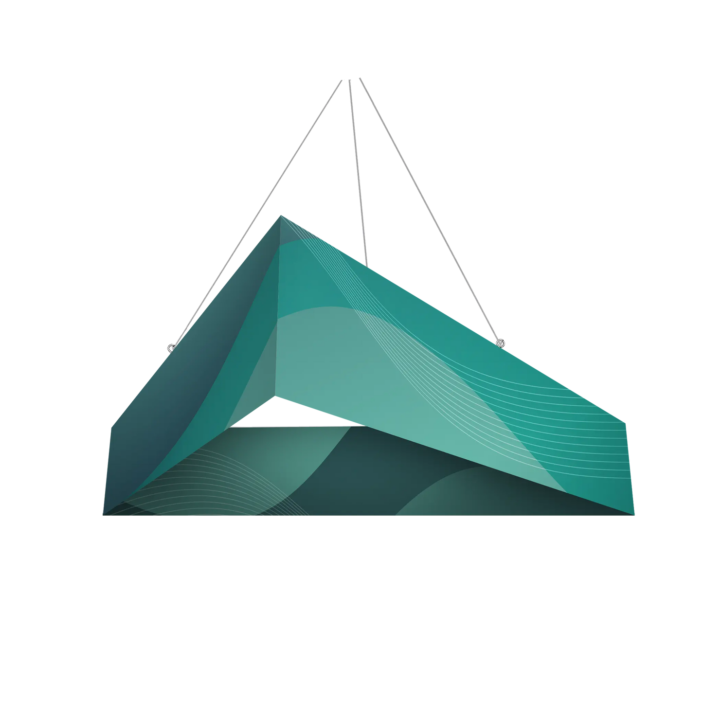 Triangle Hanging Banner - Suspended Exhibition Ceiling Banner