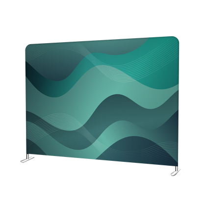Lightweight, portable and tool-free assembly quick zip pillowcase tension fabric backdrop
