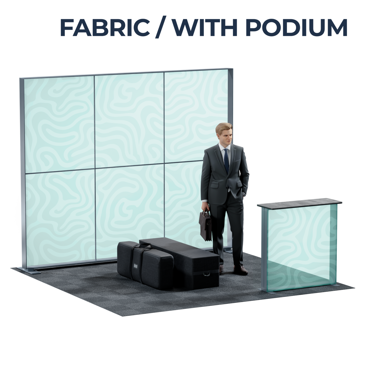10' SEG Lightbox - with trade show setup