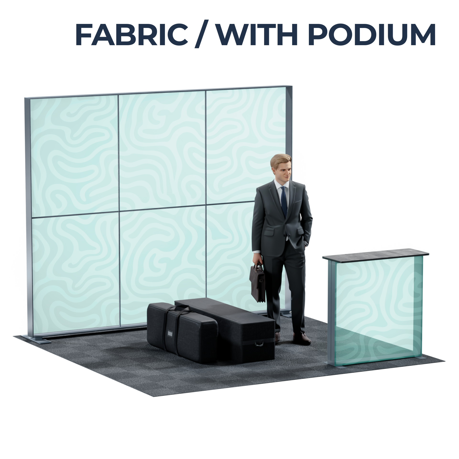 10' SEG Lightbox - with trade show setup