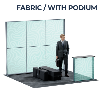 10' SEG Lightbox - with trade show setup