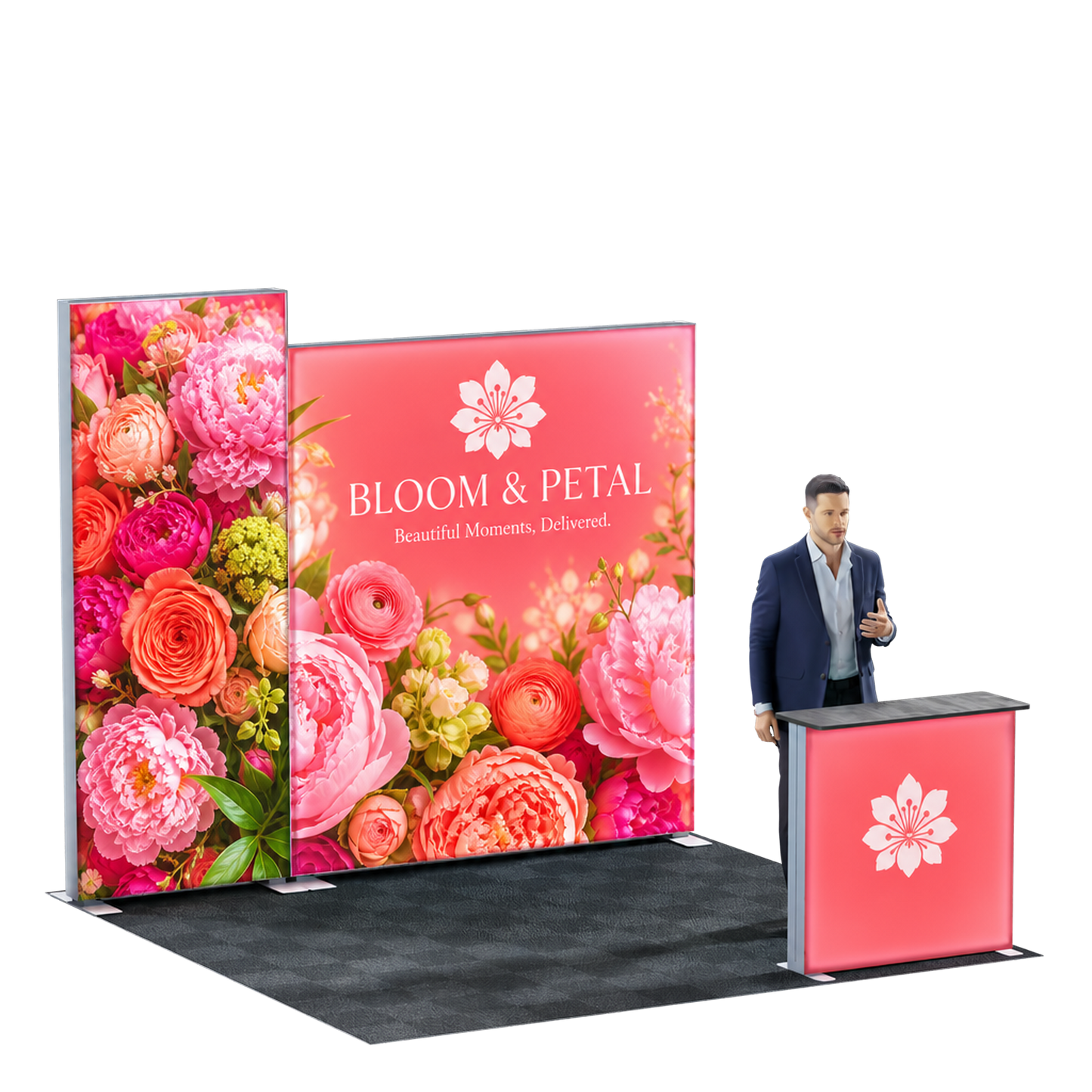 10' Backlit Lightbox Trade Show Kit - Style 1