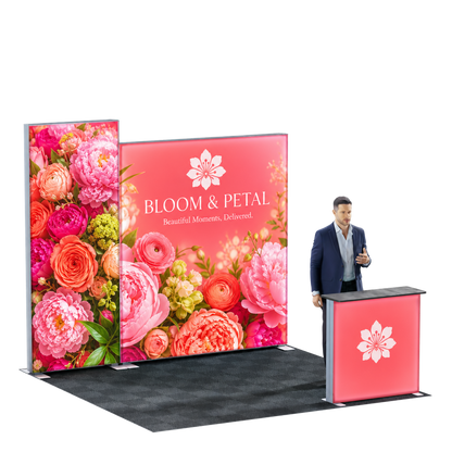 10' Backlit Lightbox Trade Show Kit - Style 1