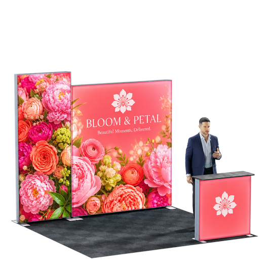 10' Backlit Lightbox Trade Show Kit - Style 1