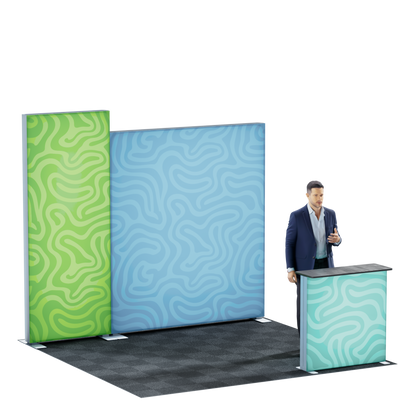 10' Backlit Lightbox Trade Show Kit - Style 1