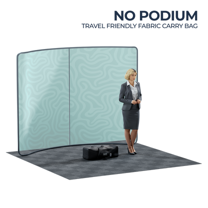 10' Curved Tension Fabric Backdrop