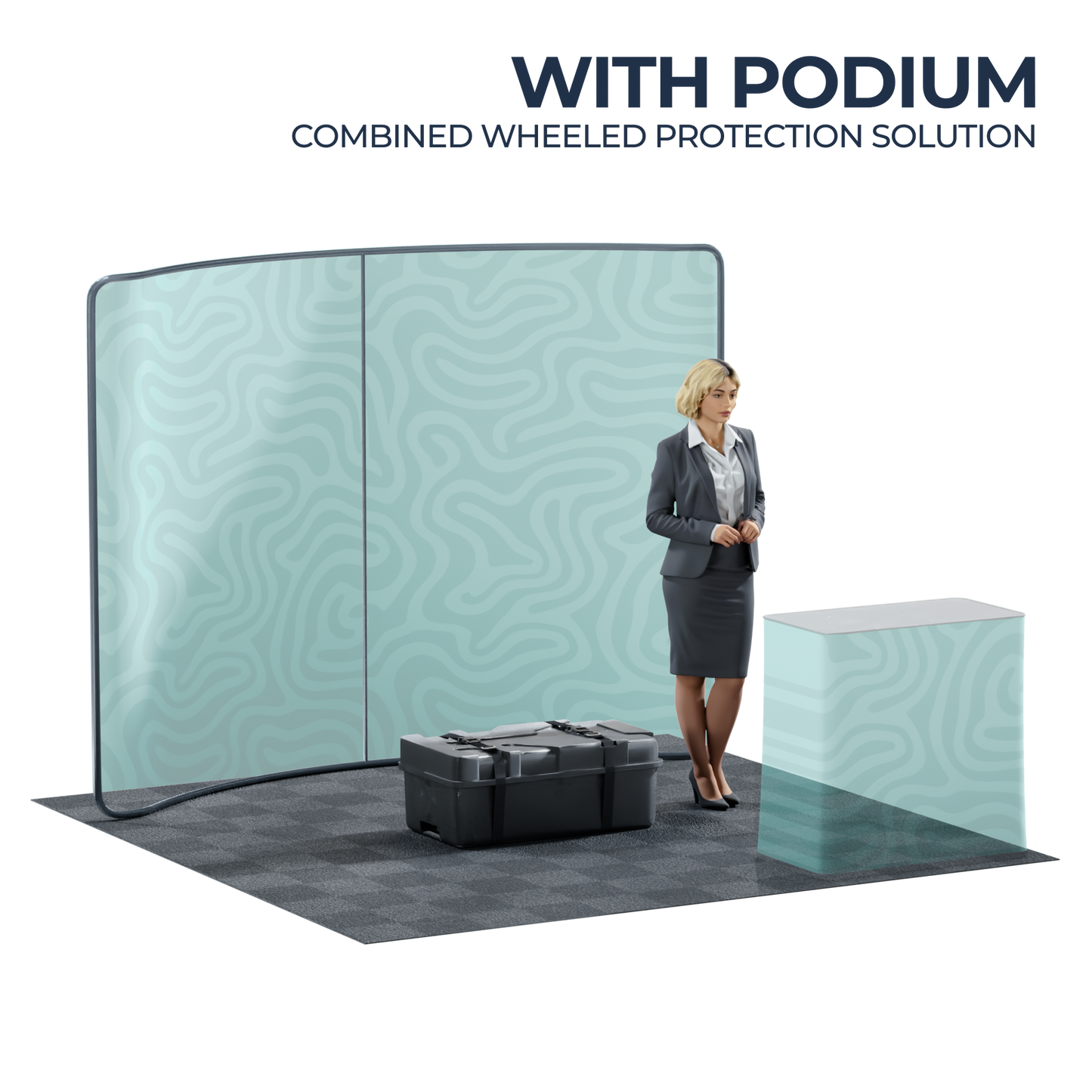 10' Curved Tension Fabric Backdrop