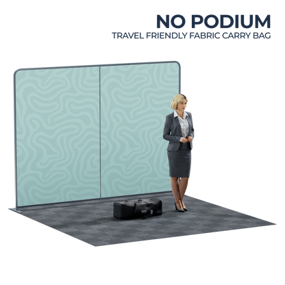 10' Straight Tension Fabric Backdrop - Trade Show Display