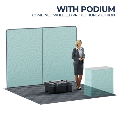 10' Straight Tension Fabric Backdrop - Trade Show Display