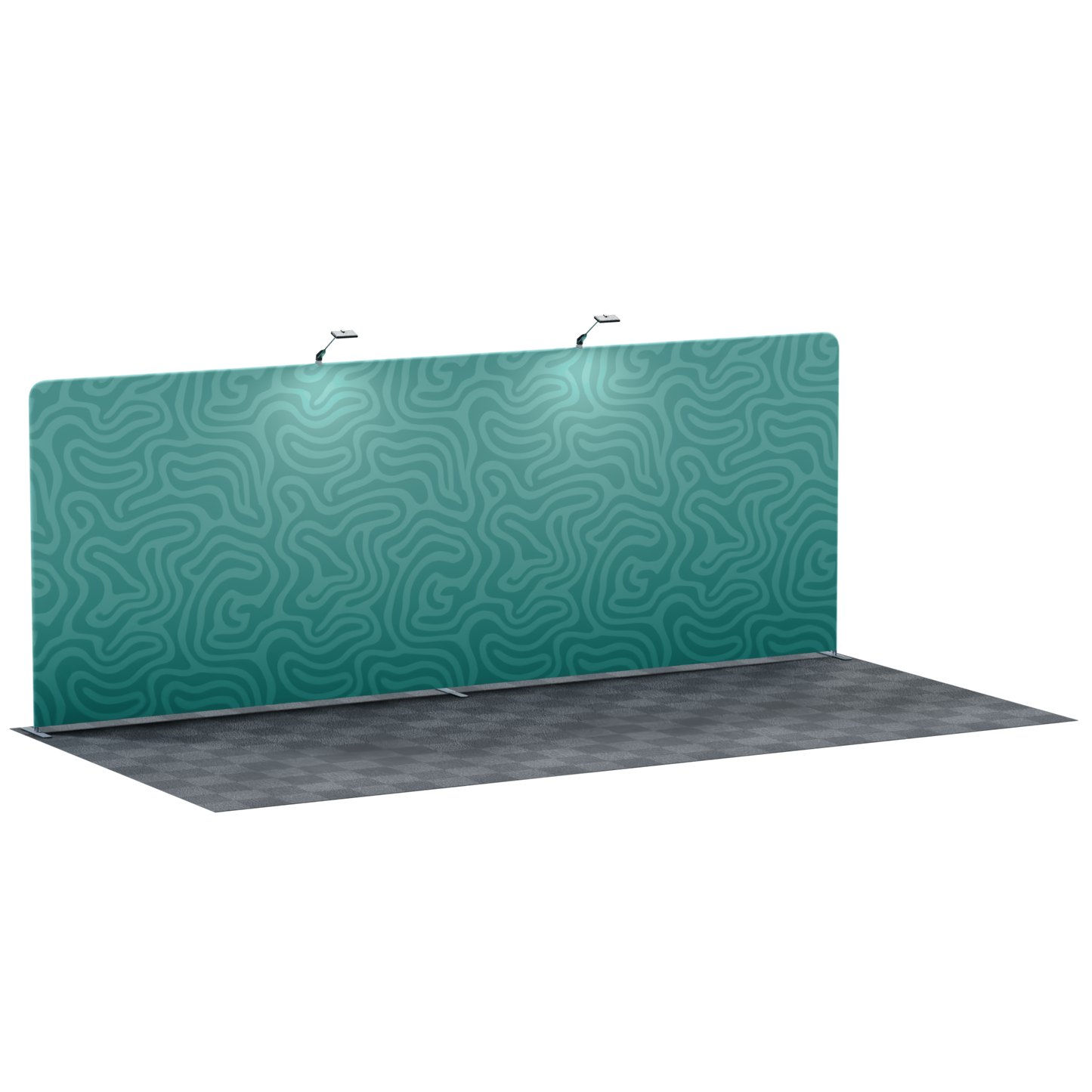 20' Straight Tension Fabric Backdrop - Large Trade Show Display