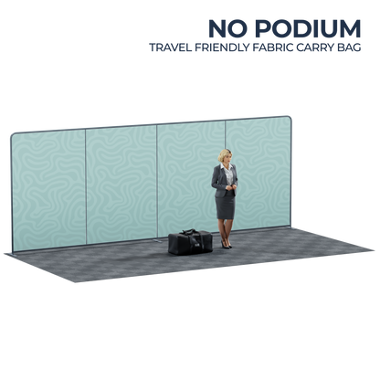 20' Straight Tension Fabric Backdrop - Large Trade Show Display