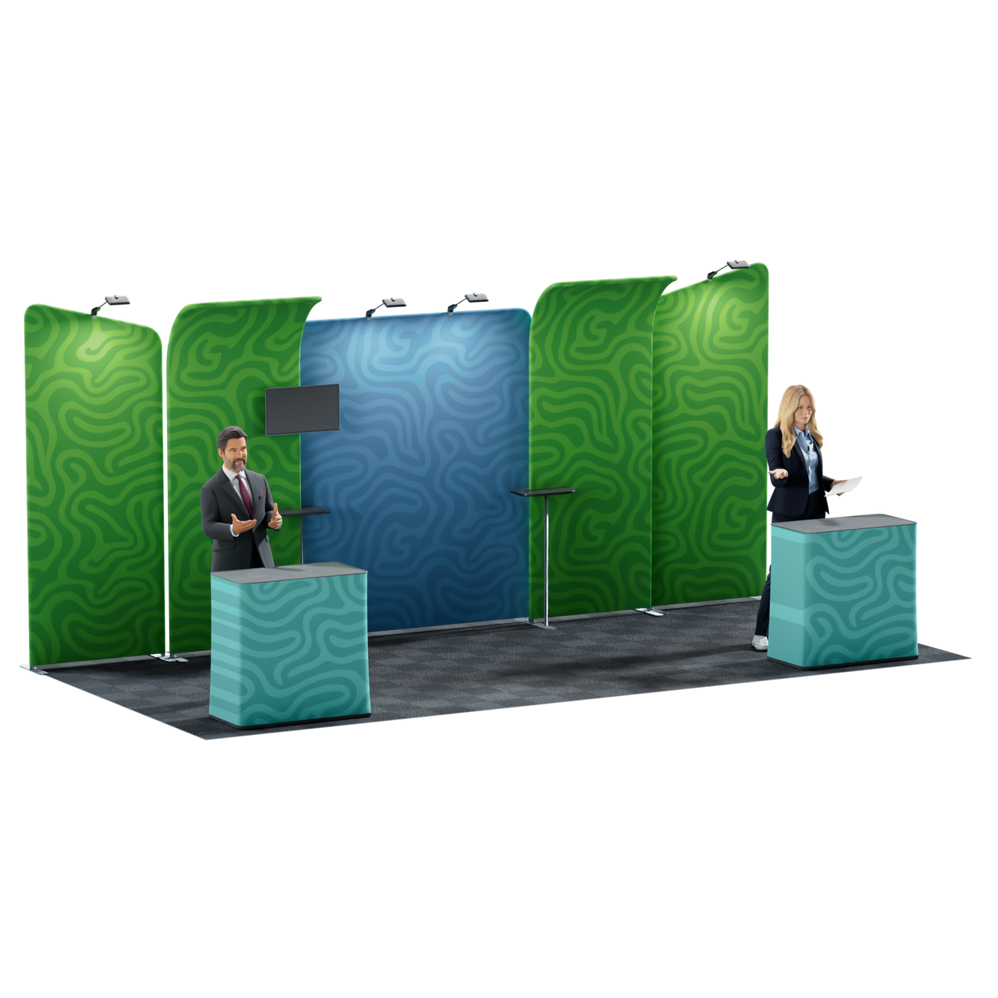 20' Trade Show Booth Kit - Style 11