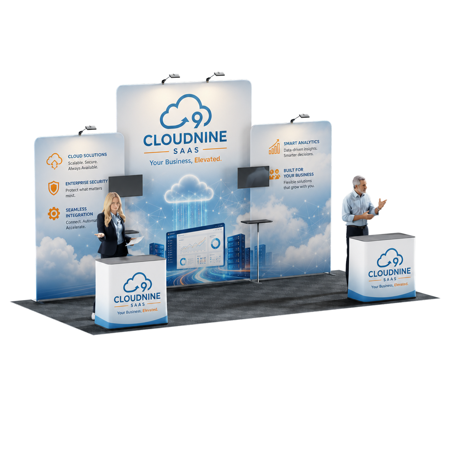 20' Trade Show Booth Kit - Style 13