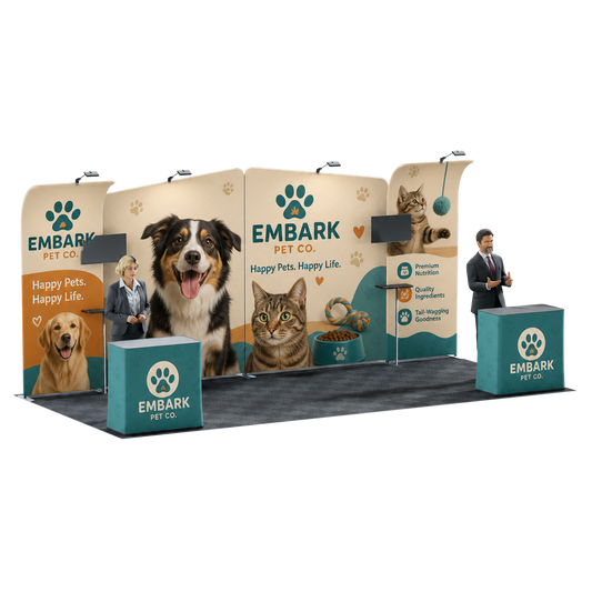 20' Trade Show Booth Kit - Style 14
