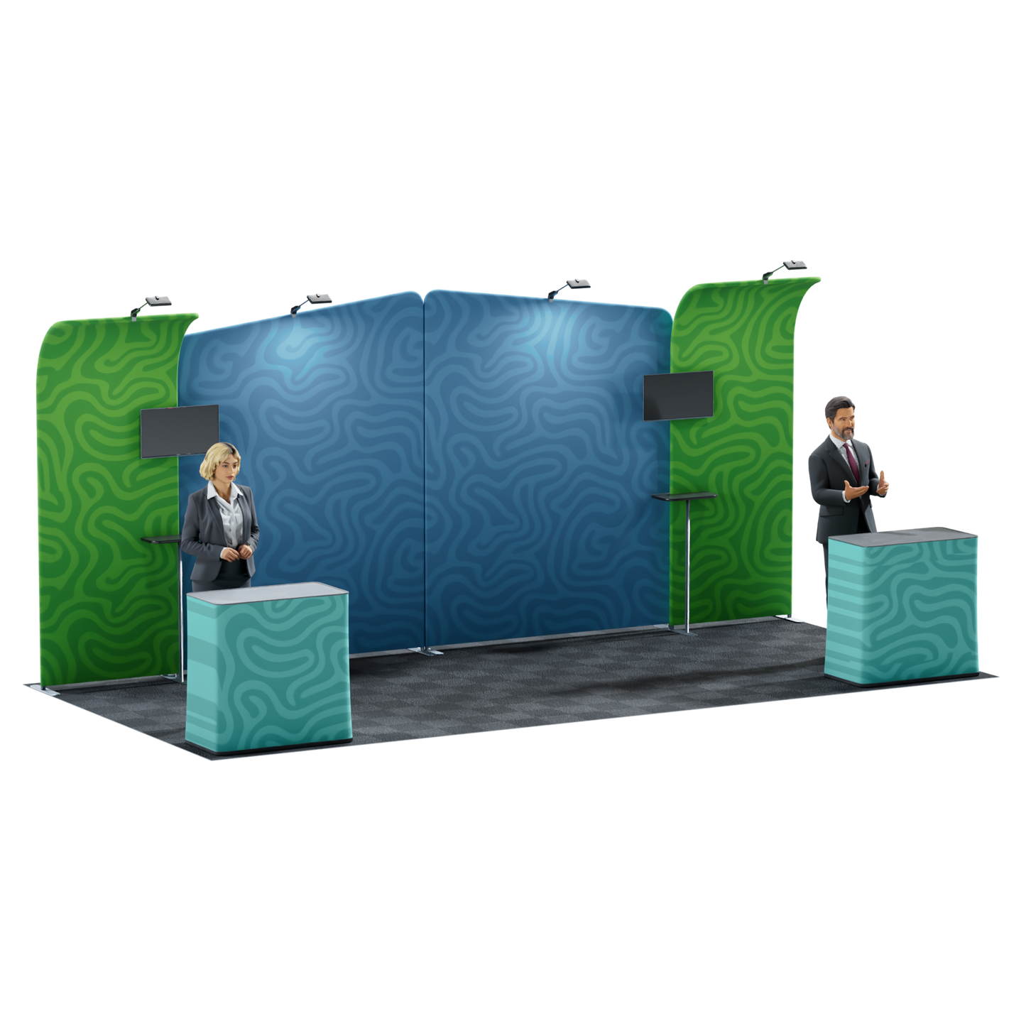20' Trade Show Booth Kit - Style 14