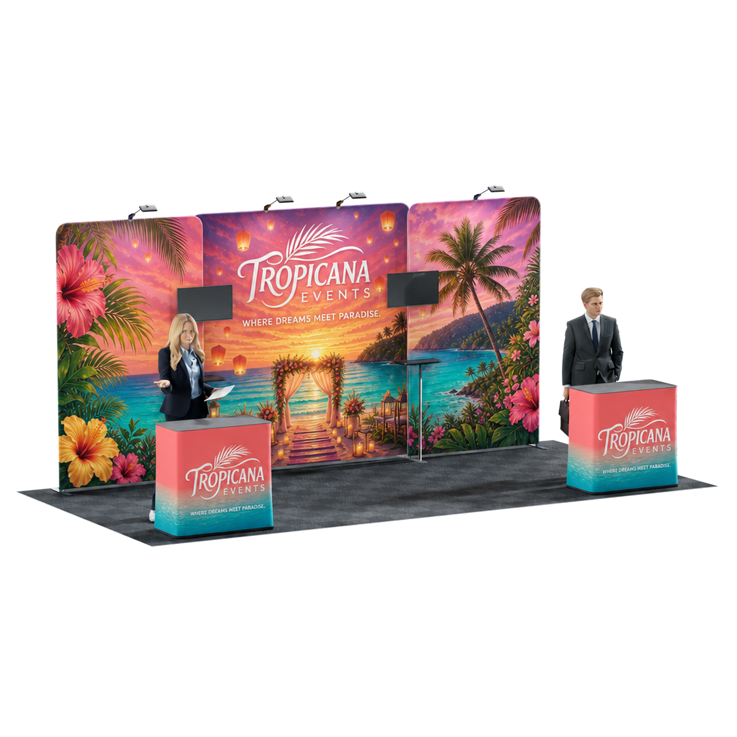 20' Trade Show Booth Kit - Style 9