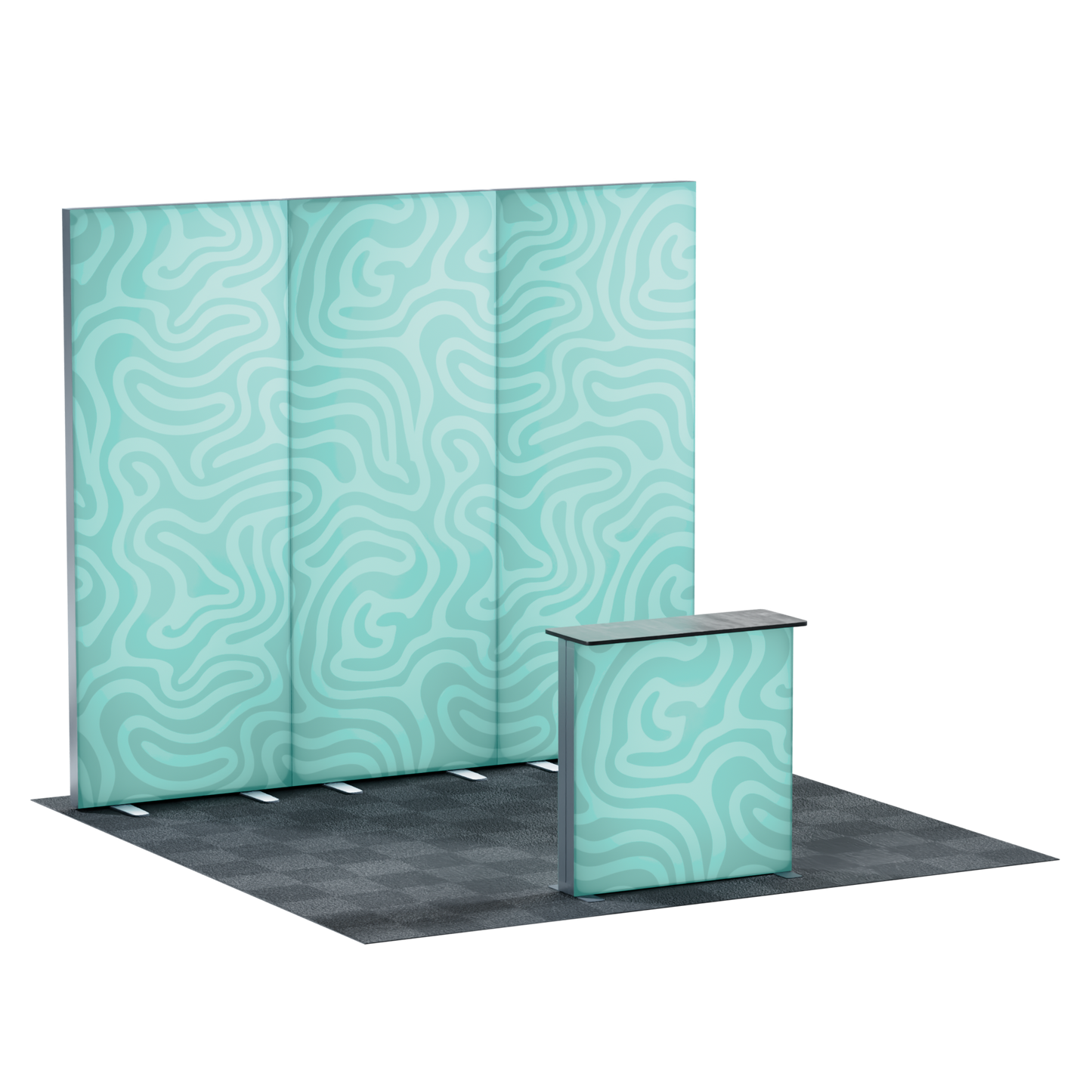 3' SEG Lightbox Booth Kit - with trade show setup