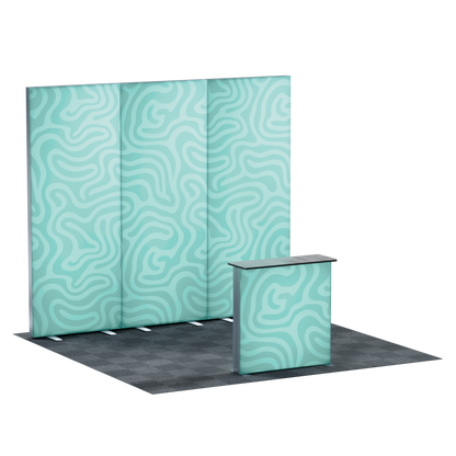 3' SEG Lightbox Booth Kit - with trade show setup