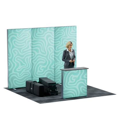 3' SEG Lightbox Booth Kit - side angle view