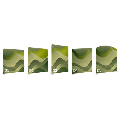 Lightweight, portable and tool-free assembly quick zip pillowcase tension fabric backdrop for trade shows and events