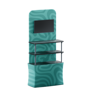 Backwall Product Rack Media Stand