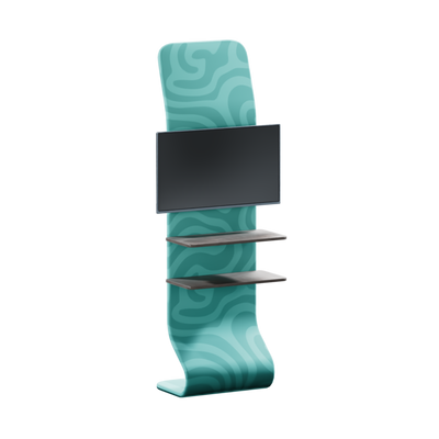 Tension Fabric Snake Media Stand