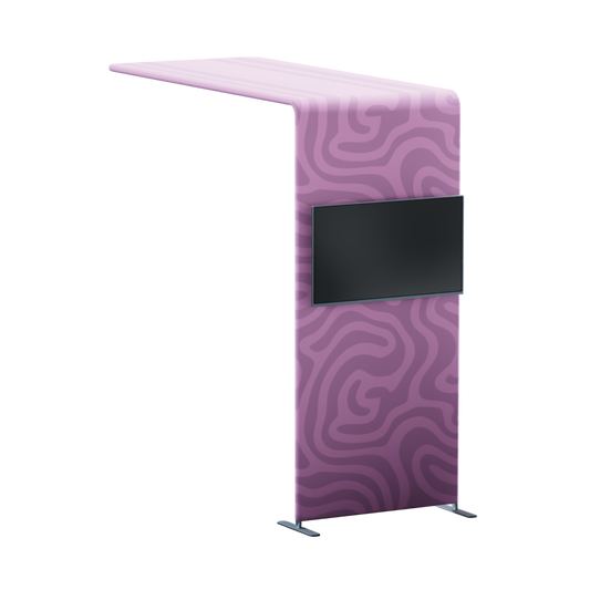 Tension Fabric Arch with TV Mount