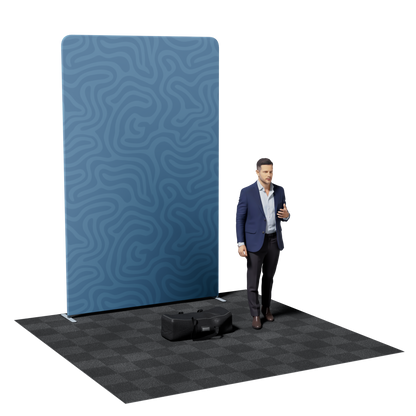 6.5' Tension Fabric Backdrop Replacement Graphic - Custom Graphics for Exhibit Booth