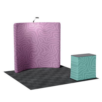 8' Curved Tension Fabric Backdrop