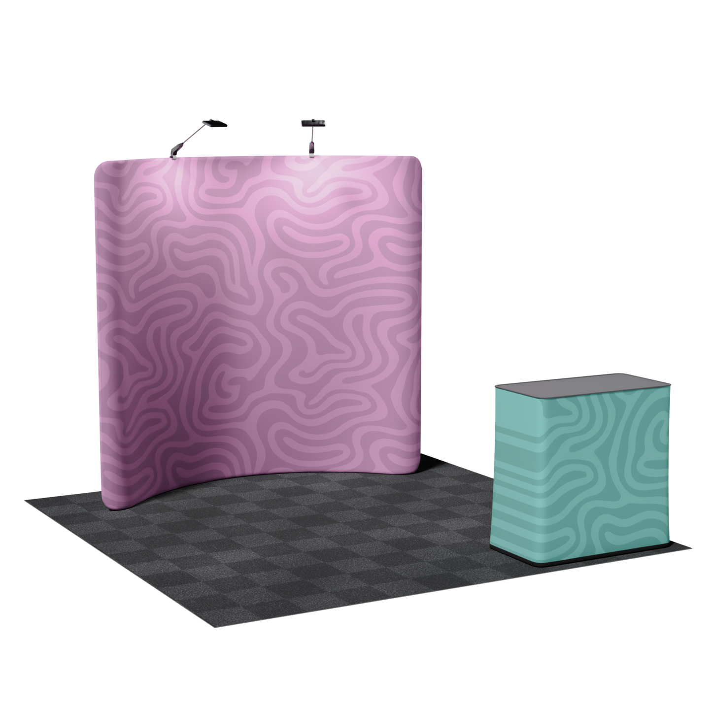 8' Curved Tension Fabric Backdrop