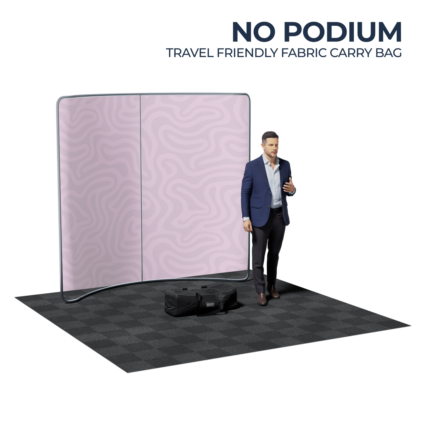 8' Curved Tension Fabric Backdrop