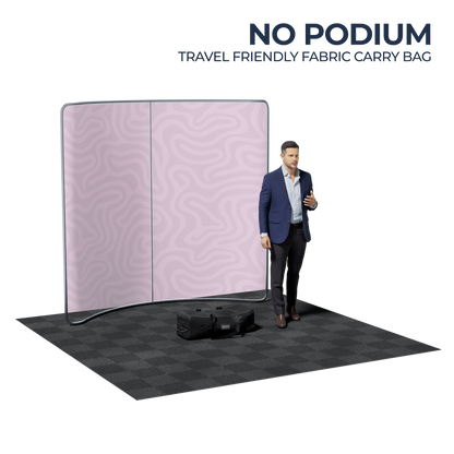 8' Curved Tension Fabric Backdrop