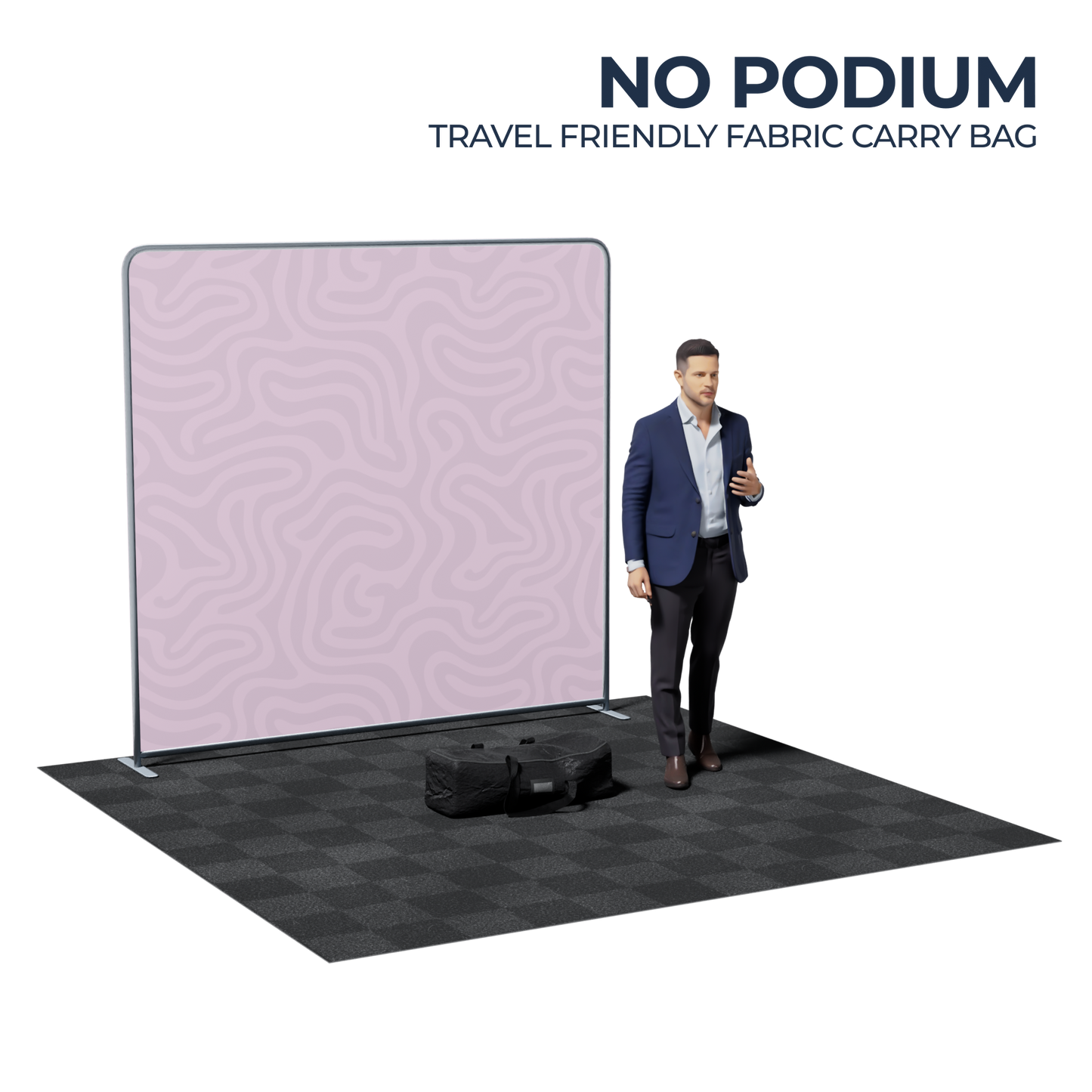 8' Straight Tension Fabric Backdrop
