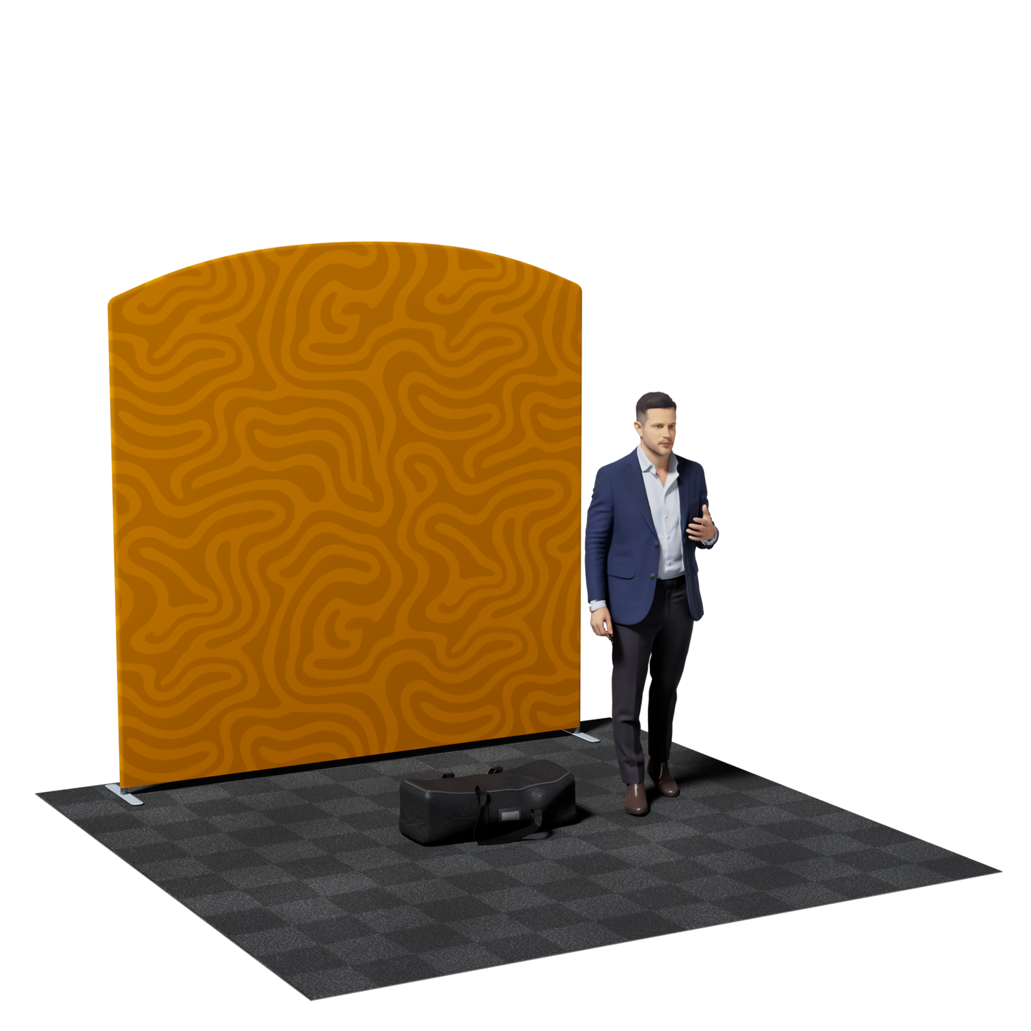 8' Tension Fabric Backdrop Replacement Graphic - Exhibition Display Custom Print