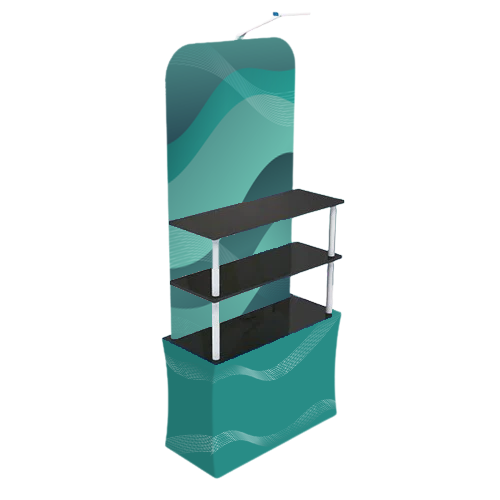 Backwall Product Rack + Monitor Mount