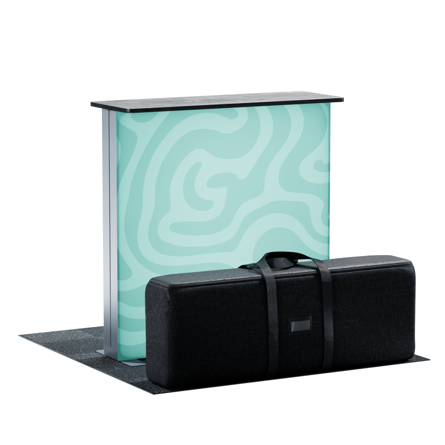 Backlit SEG Counter - side angle view